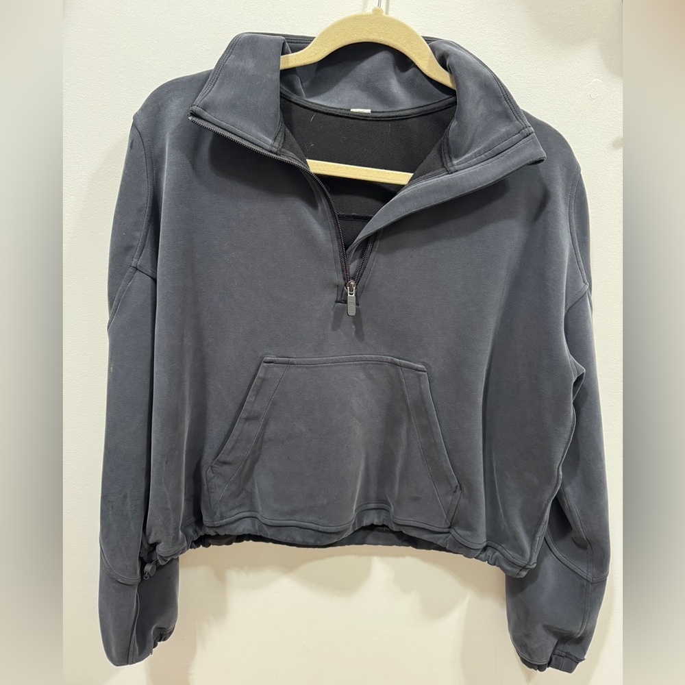 Lululemon Women's Gray Quarter-Zip Softstreme
